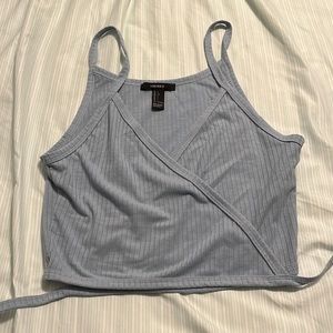 Tie front tank top